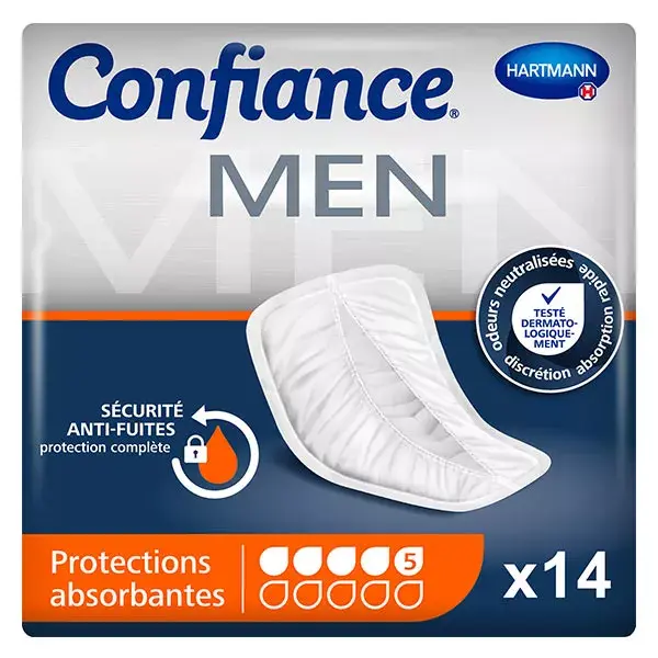 Hartmann Confiance Men Absorption 5 Gouttes 14 protections