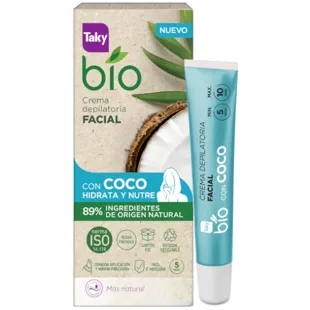Taky Gesichts-Enthaarungscreme mit Bio-Kokosnuss 20 ml