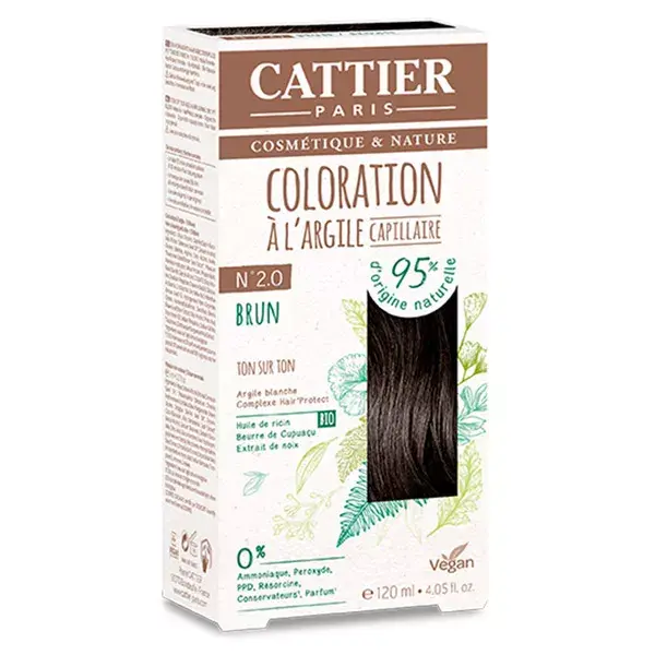 Cattier Coloration Ton sur Ton Colorazione Castano 2.0 120ml