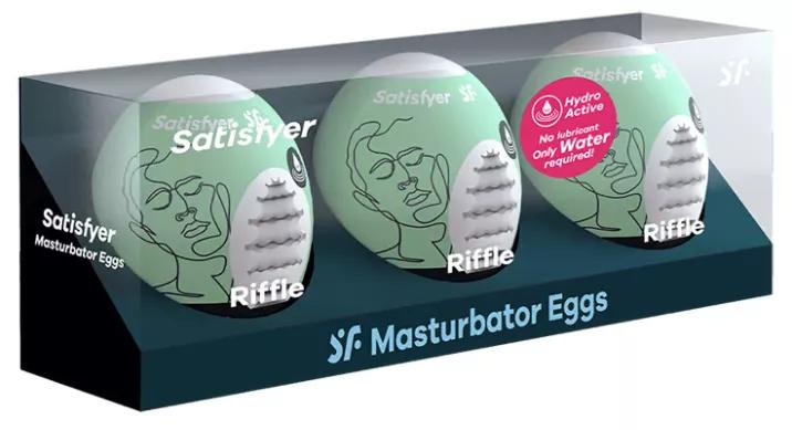 Satisfyer Masturbateur Oeuf 3 unités Riffle