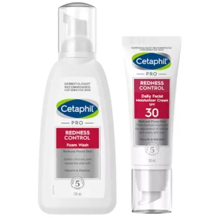 Cetaphil Pro Redness Control Reinigungsschaum 236 ml + Feuchtigkeitscreme SPF30 50 ml