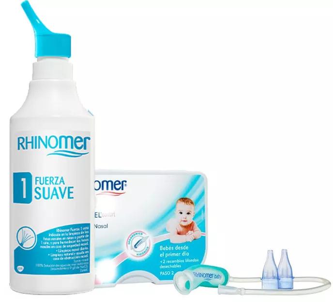 Rhinomer Kit Higiene Nasal: Rhinomer Força 1 + Narhinel Confort