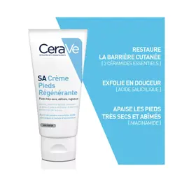 CeraVe SA Crème Pieds Régénérante 88ml