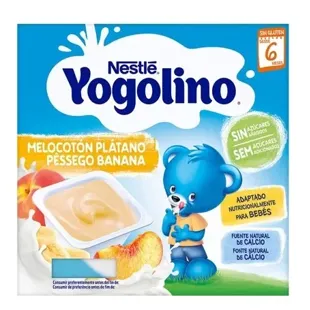 Nestlé Yogolino Perzik en Banaan +6m 4x100 gr