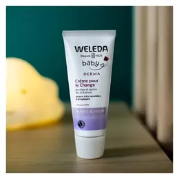 Weleda Bébé Mauve Blanche Crème pour le Change Bio Lot de 2 x 50ml