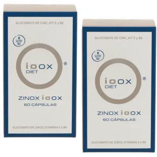 Ioox Zinox Gluconato de Zinco 2x60 Cápsulas