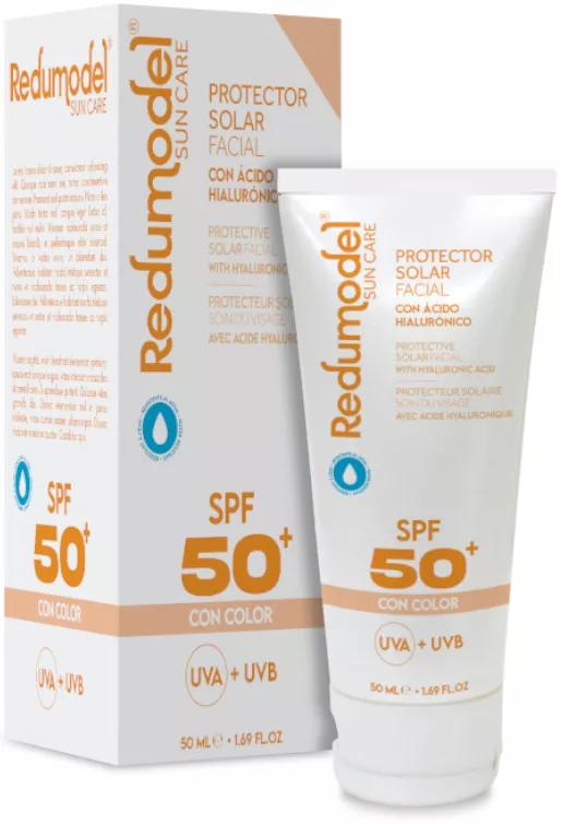 Redumodel Protetor Solar Facial SPF50+ com Cor 50 ml
