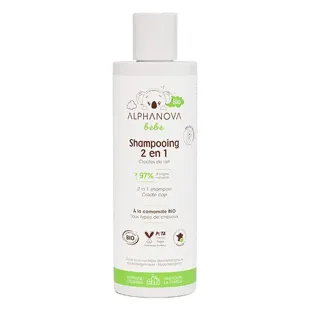 Shampoo per bambini Alphanova 2 in 1 biologico* 200 ml