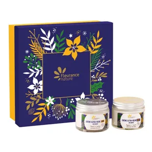 Fleurance Nature - Set viso al burro di karité biologico - 2 barattoli da 50 ml