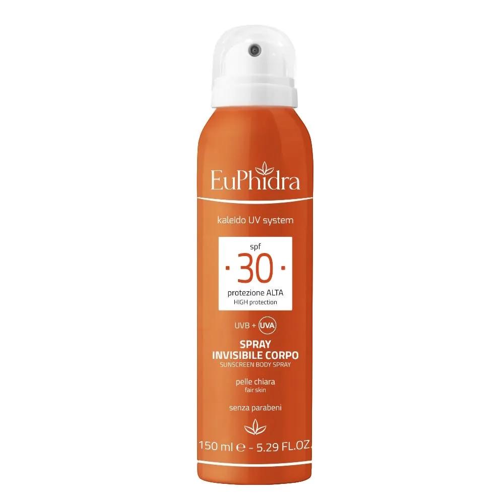 EuPhidra Spray Invisibile Corpo Protezione Solare Alta SPF 30 150 ml