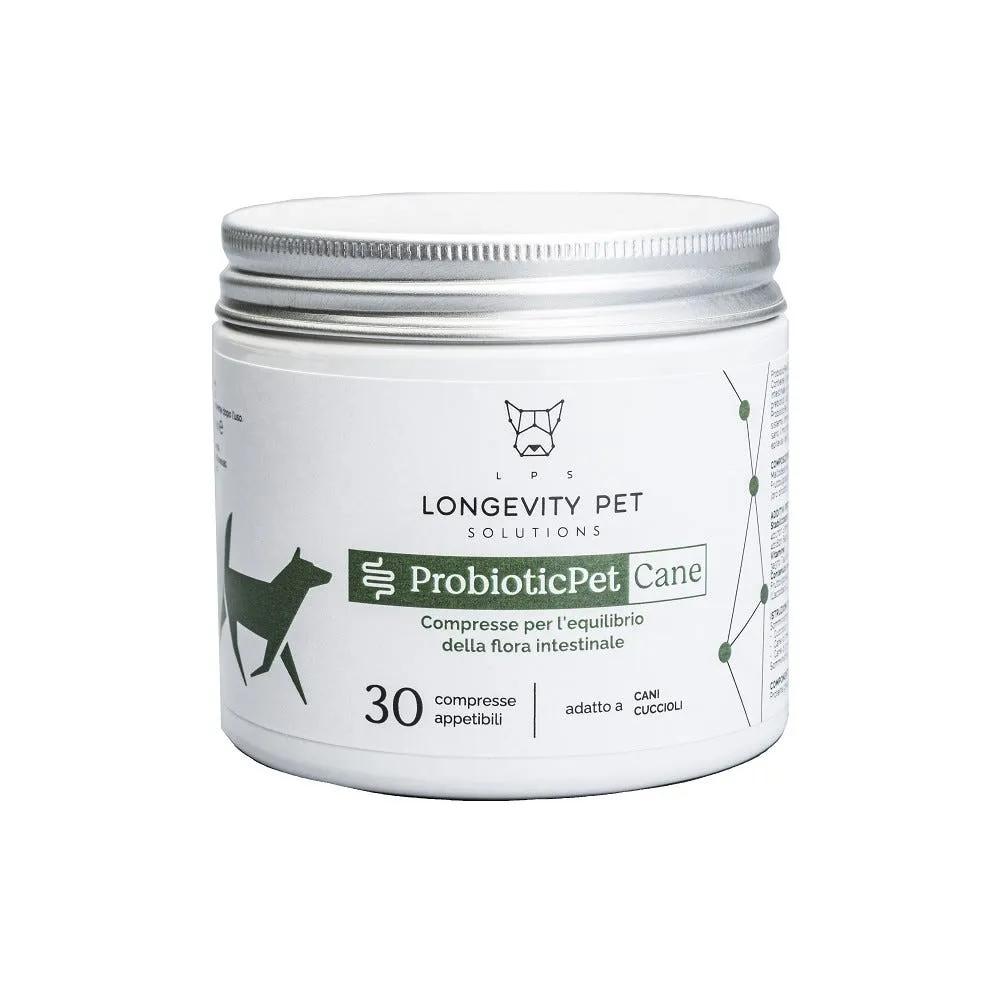 Longevity Pet ProbioticPet Per L'Equilibrio della Flora Intestinale Cani 30 Compresse