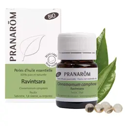 Pranarom Perles d'Huile Essentielle Ravintsara Bio 60 unités