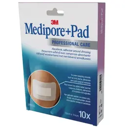 3M Medipore Plus Pad 10cm x 10cm 10 pansements