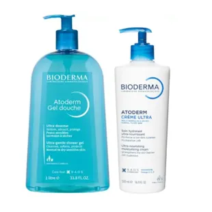 Bioderma Atoderm Gel Douche 1 L + Ultra Cr&egrave;me 500 ml