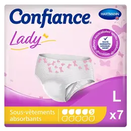 Hartmann Confiance Lady Sous-Vêtements à l'Aloe Vera 5 Gouttes Taille L 7 unités