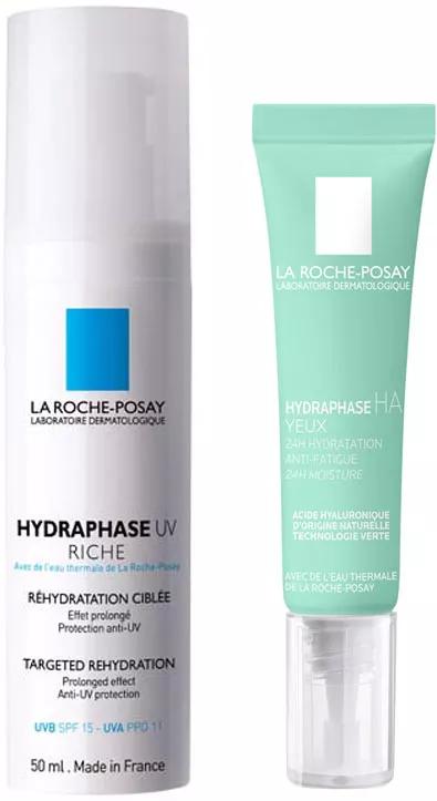La Roche Posay Hydraphase UV Intense Rico 50 ml + Hydraphase Intense Olhos 15 ml