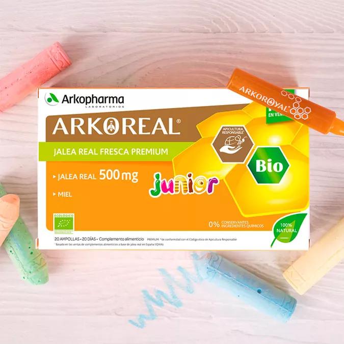 Arkopharma Arkoreal Jalea Real Junior BIO 500 mg 20 Ampollas 