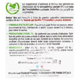 Eric Favre Bien-Être Tisane Detox Citron Bio 20 sachets