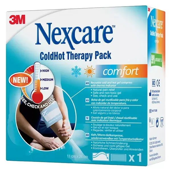 Nexcare ColdHot Comfort Cuscinetto con Indicatore Termico 11cm x 26cm
