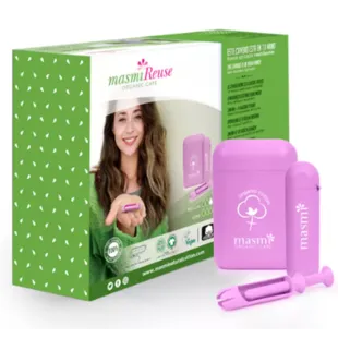 Masmi Reusable Applicator for Regular (8) and Super (8) Tampons