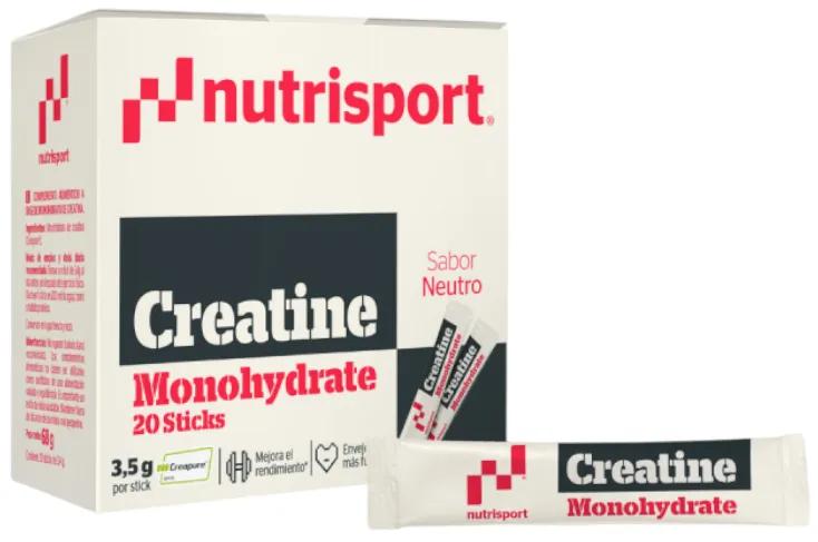 NutriSport Créatine Monohydrate Saveur Neutre 20 Sticks