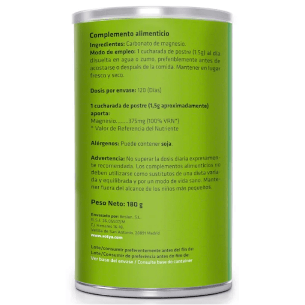 Magnesiumcarbonat Soja 180 gr