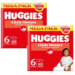 Huggies Little Movers Disney Diapers Size 6 (15-30 Kg) 2x102 Units