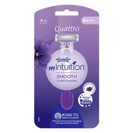 Wilkinson Quattro Smooth Violet Bloom x3