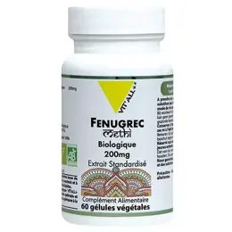 Vit'all+ Fenugrec 200mg Bio 60 gélules végétales