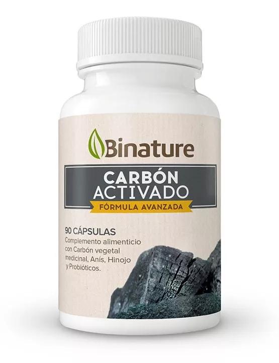 Binature Carbón Activado Probiótico Vegetal 550 mg 90 Comprimidos