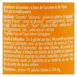 Superdiet Curcuma Thym Bio 90 gélules