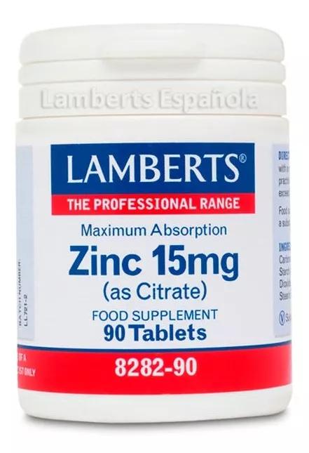 Lamberts Zinco 15mg 90 Comprimidos