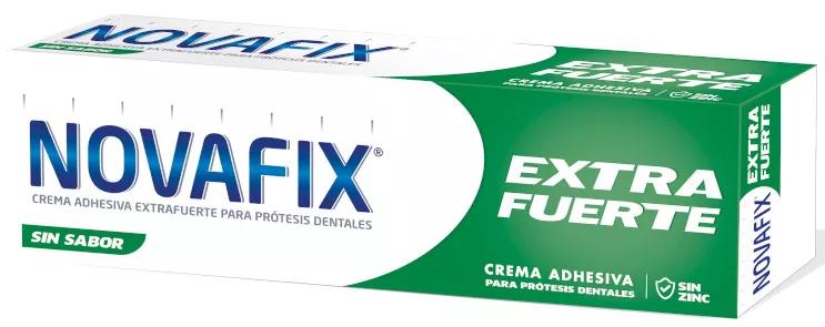 Novafix Extrafuerte Crema Adhesiva Prótesis Dentales Sin sabor 45 gr