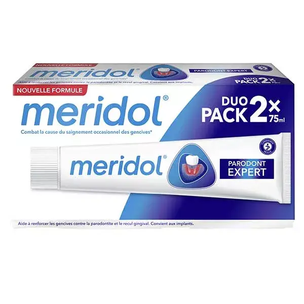 Conjunto Méridol Parodont expertos de pasta dental de 2 x 75ml
