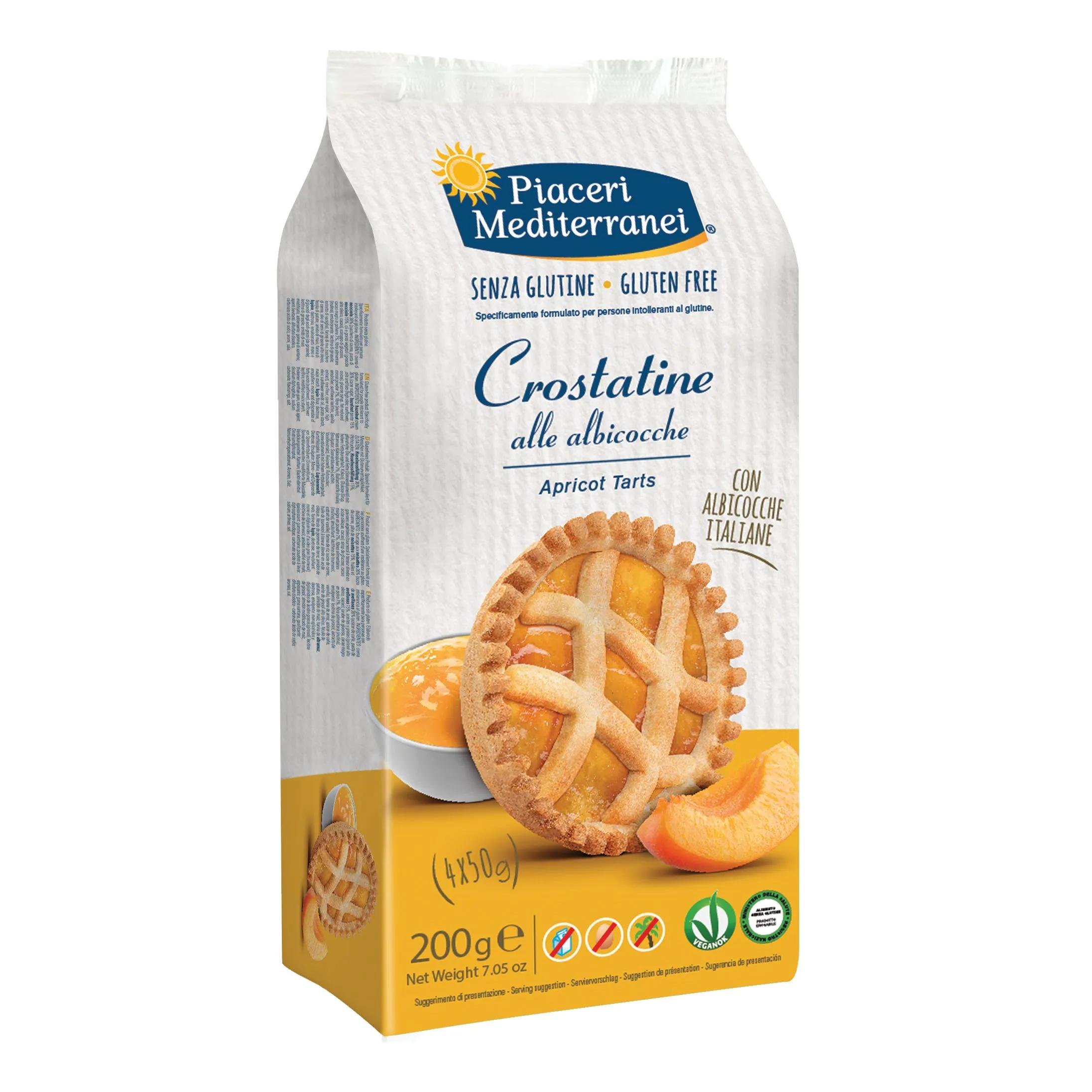 Piaceri Mediterranei Crostatine all'Albicocca Senza Glutine 4x50 g