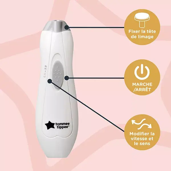 Tommee Tippee Nail Care Electric Baby Nail File