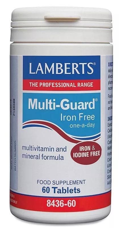 Lamberts Multi-Guard Iron Free (Sin Hierro ni Yodo) 60 Tabletas