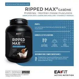 Eafit Ripped Max Caséine Goût Chocolat 750g