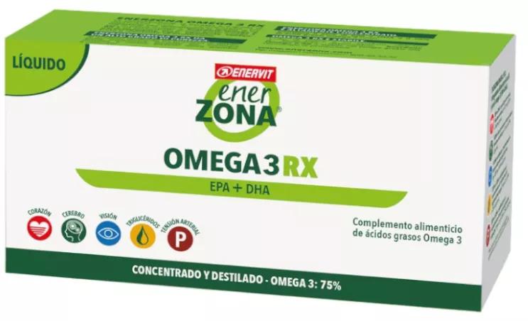 Enerzona Omega 3 RX Óleo de Peixe Líquido 3 Garrafas