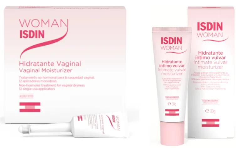 Isdin Woman Vulva-Feuchtigkeitscreme 30 ml + Intim-Vaginal-Feuchtigkeitscreme 12x6 ml