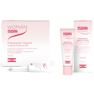 Isdin Woman Vulva-Feuchtigkeitscreme 30 ml + Intim-Vaginal-Feuchtigkeitscreme 12x6 ml