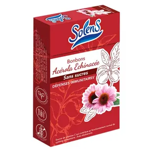 Solens Bonbons Acérola Echinacée Boite 50g
