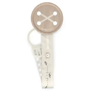 Suavinex Wild&amp;Free Fabric Pacifier Clip with Double-Sided Design, Beige +0m