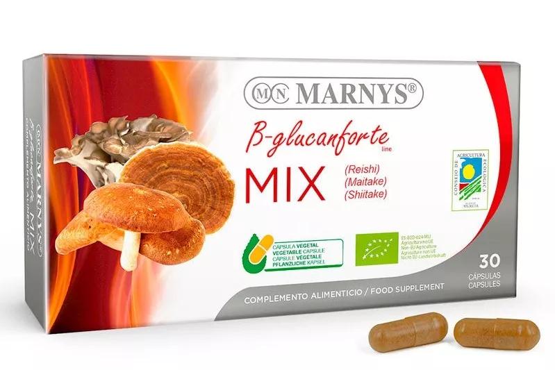 Marnys Mix Shitake, Reishi, Mate 400 mg 30 Cápsulas Vegetales