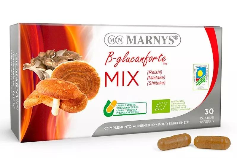 Imagen de Marnys Mix Shitake, Reishi, Mate 400 mg 30 Cápsulas Vegetales
