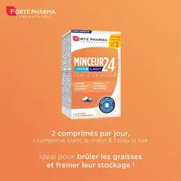 Forté Pharma Minceur 24 Bruleur de graisses et Elimination Lot de 2x28 comprimés