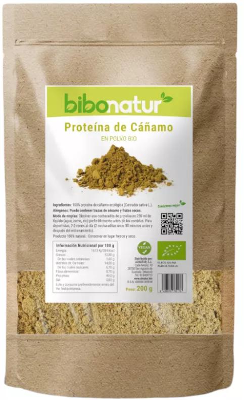 Bibonatur Proteína de Cáñamo en Polvo Bio 200 gr