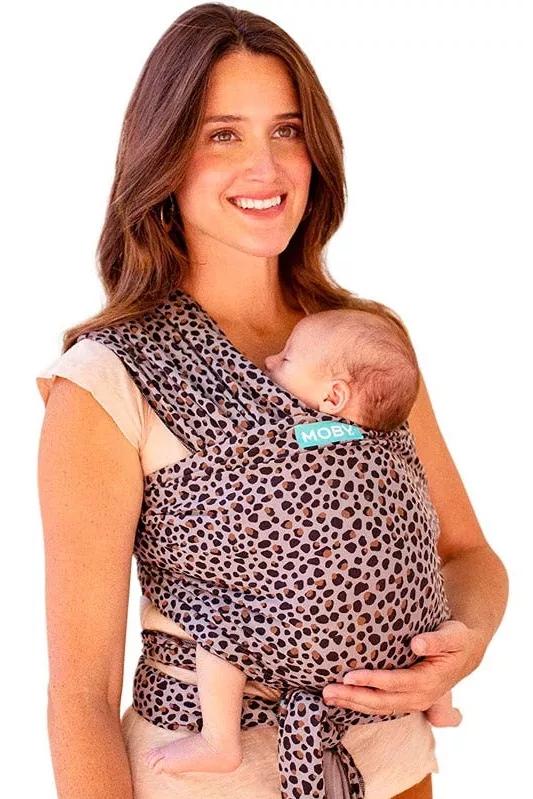 Elastic Baby Sling Moby Wrap Classic Leopard