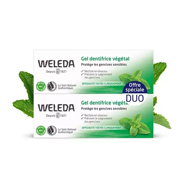 Weleda Cuidado Buco-Dental Gel Dentífrico Vegetal Pack de 2 x 75ml