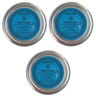 Apivita Eucalyptus and Propolis Lozenges 3 Boxes